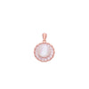 Mystic Rose Gold Pearl Silver Pendant