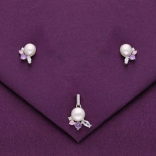  Sterling Pearl Radiance Pendant & Earring Set