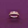 Elegant Sterling Silver Diamond Band Ring