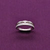 Elegant Sterling Silver Diamond Band Ring