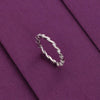 Elegant Sterling Silver Diamond Eternity Band