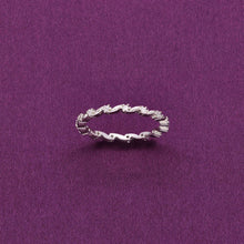  Elegant Sterling Silver Diamond Eternity Band