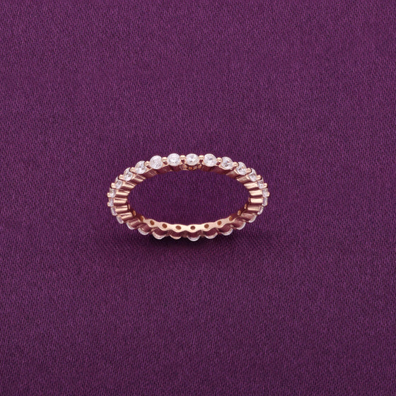 Elegant Sterling Silver Eternity Band