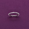 Elegant Sterling Silver Eternity Band