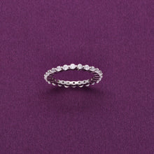  Elegant Sterling Silver Eternity Band