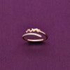 MINIMAL LINED UP HEARTS SILVER RING