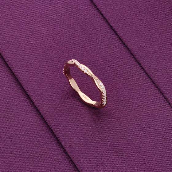 Sterling Silver Elegant Twirl Minimal Ring