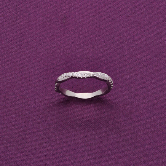 Sterling Silver Elegant Twirl Minimal Ring