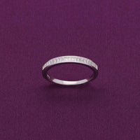 Minimal Baguettes Silver Ring