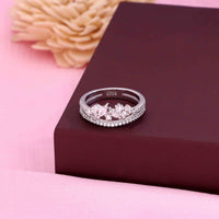 Sterling Silver Leaf Design Band Ring