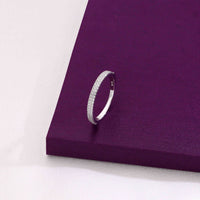 Sterling Silver Sparkling Band Ring