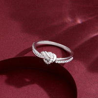 Lover's knot Silver ring