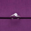 Classic Twisted Solitaire Silver Ring