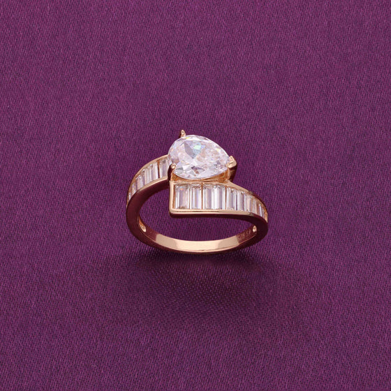 The Radiant Diamond Silver Ring