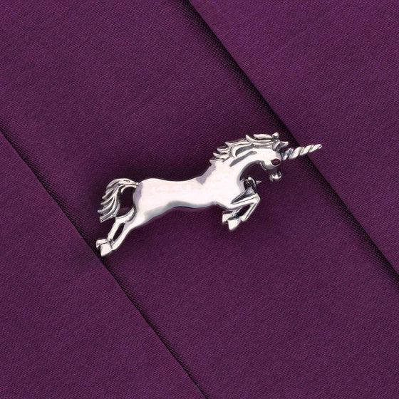 Sterling Unicorn Silver Brooch