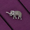 Oxidized Classic Elephant Silver Brooch