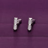 Men’s Sleek & Stylish Zirocn Silver Cufflijnks