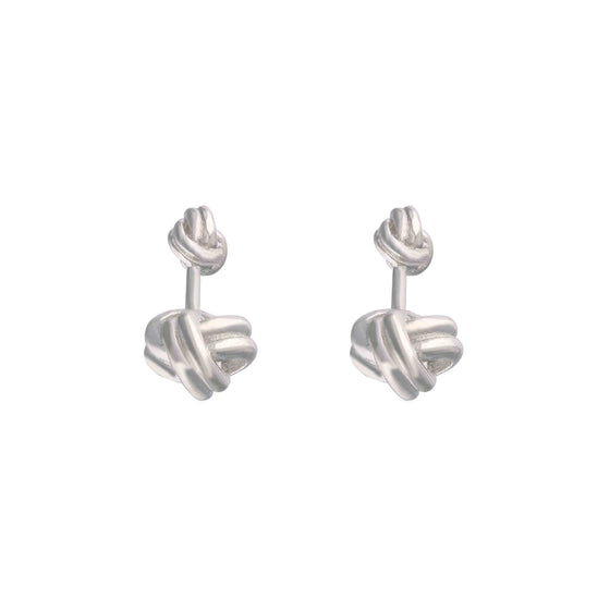 Men's Mingling Charm Silver Cufflinks