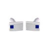 Men's Minimalistic Silver Cufflinks