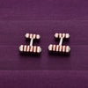 Signature Striped Splendour Silver Cufflinks