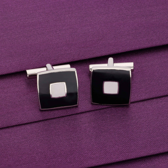 Men’s Square Silver Cufflinks