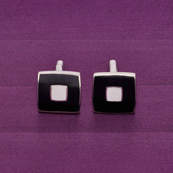 Men’s Square Silver Cufflinks