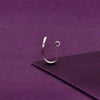 Oxidized Oval Textured Silver Nose Pin