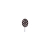 Oxidized Oval Textured Silver Nose Pin