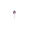 Oxidized Pink Zircon Silver Nose Pin