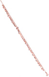 Discs Silver Charms Rose Gold Anklet