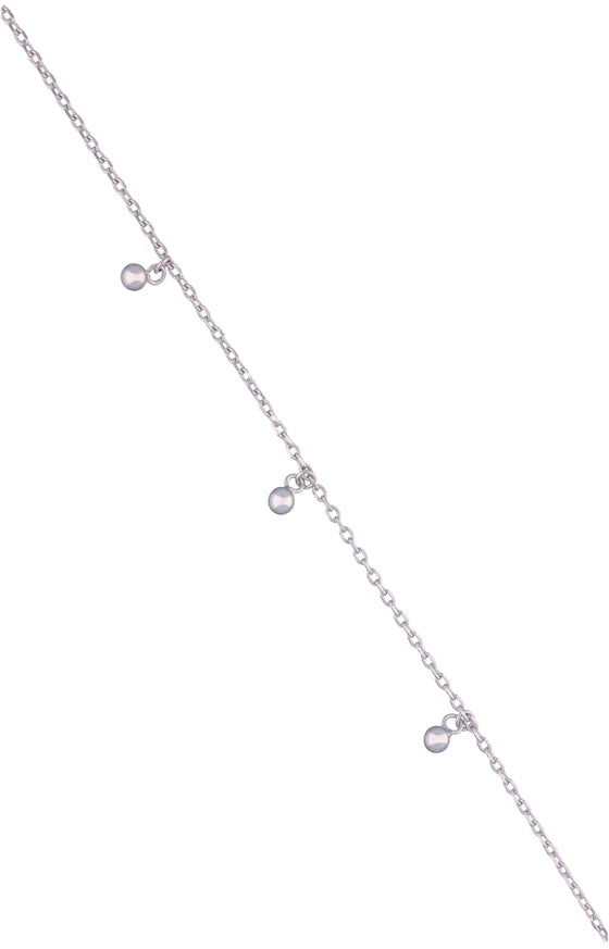 Charms of Spheres Silver Anklet