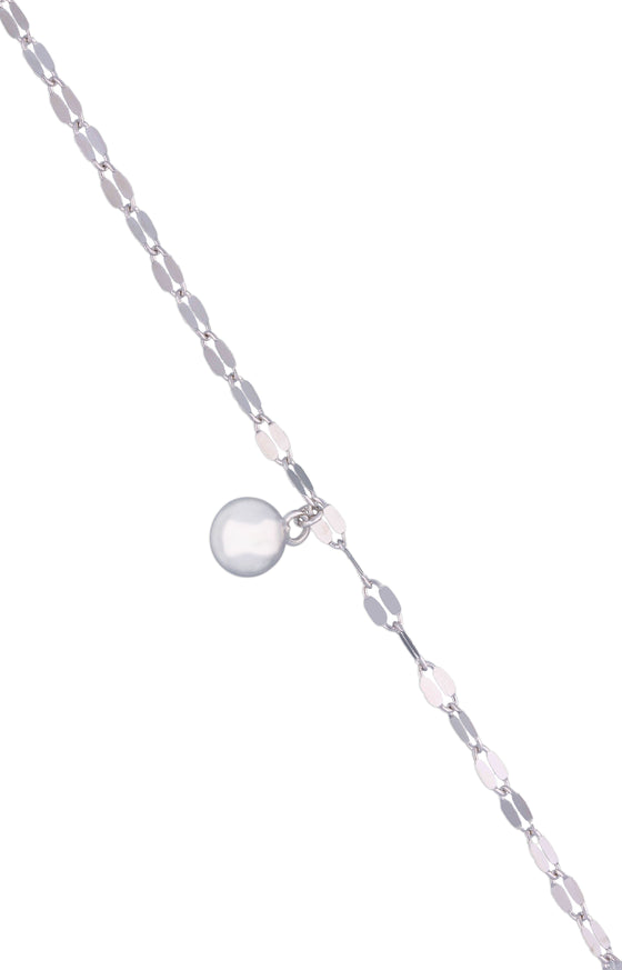 The Statement Argent Orb Silver Anklet