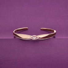  Enchanting Elegance Rose Gold Bow Bangle Bracelet