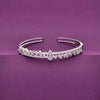 Sparkling Treasure Zircon Silver Bangle Bracelet