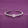 Dazzling Droplets Zircon Silver Bangle Bracelet