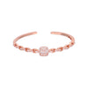 Dazzling Droplets Zircon Silver Bangle Bracelet