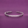 Stunning Semi Zircon Silver Bangle Bracelet
