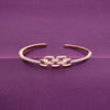 Stunning Intertwined Chain Silver Bangle Bracelet