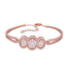 Tranquil Triplets Rose Gold Bangle Bracelet