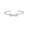 CLASSIC INFINITY SILVER BANGLE BRACELET