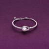 Enclosed Pearl Silver Bracelet