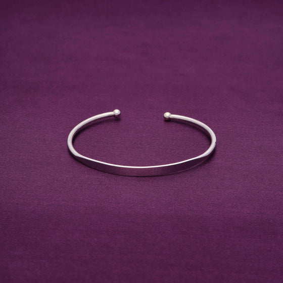 Simple Elegance Silver Bangle Bracelet