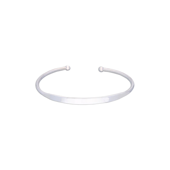 Simple Elegance Silver Bangle Bracelet