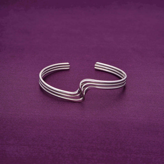 Sterling Waves Silver Bangle Bracelet