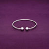 Charismatic coils Silver Bangle Bracelet
