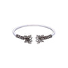 Butterfly Pair Silver Bangle Bracelet