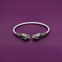  Authentic Elephants Oxidized Silver Bangle Bracelet
