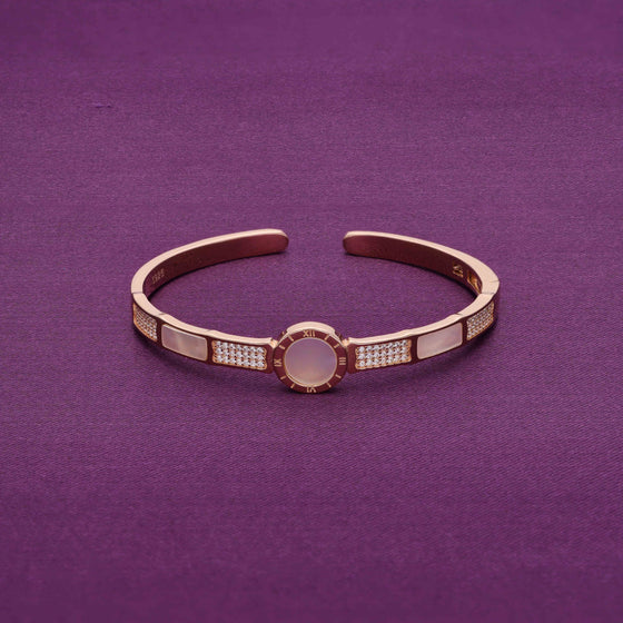 Royal Stack Band Rose Gold Bangle Bracelet