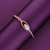 Stylish Pearly Chain Rose Gold Bangle Bracelet