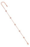 Minimal Zircon Beaded Casual Rose Gold Bracelet